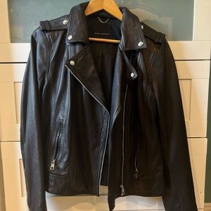 Banana Republic Black Leather Jacket